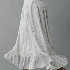 American Eagle Outfitters White & blue Stripe Skirt